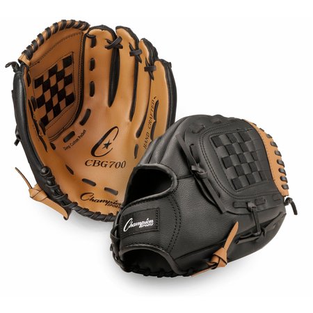 Champion Sports Leather And Vinyl 12" Baseball/Softball Glove CBG700